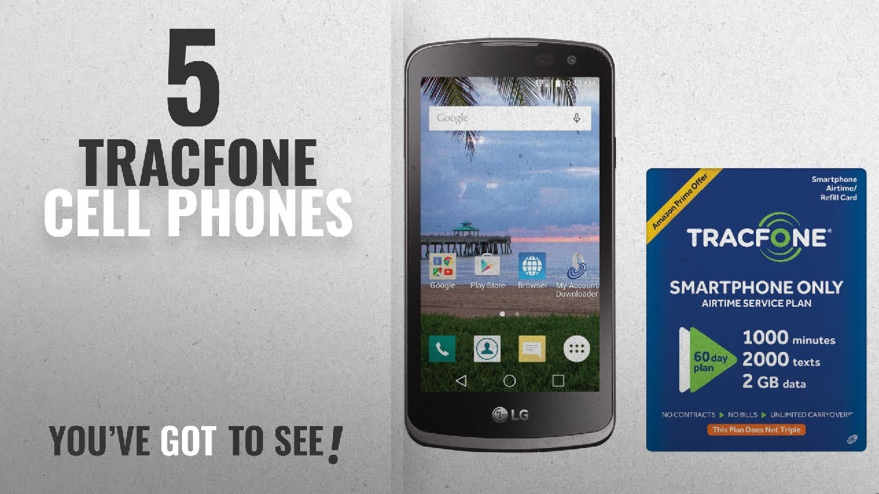 Tracfone Cell Phones [2018 Best Sellers]: TracFone LG Rebel 4G LTE Prepaid Smartphone with Amazon