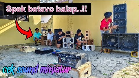 Grebeg cek sound bareng miniatur sound syatem