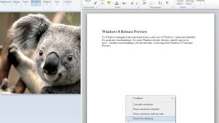 Windows 8.0 Professional - Minimize All Open Windows to Taskbar Buttons