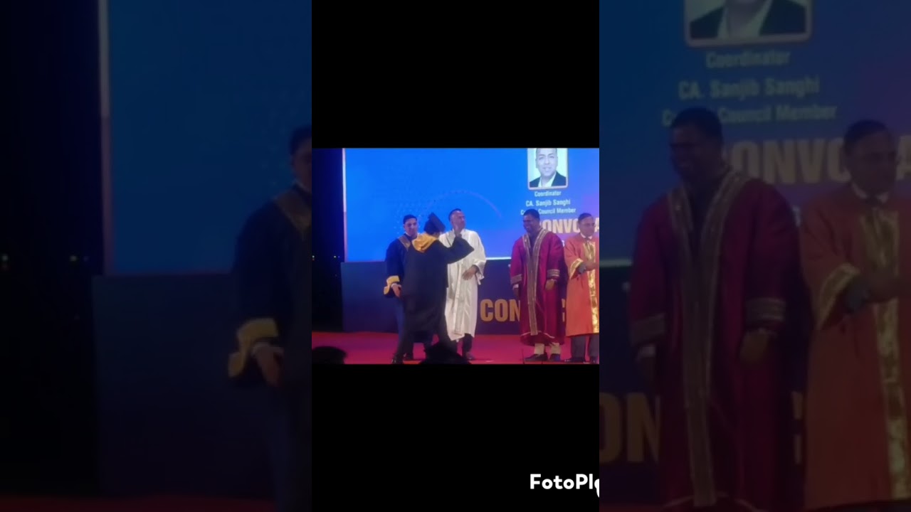 CA convocation 2025;kolkata.Dhandhanya auditorium.