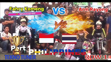 TEKNO TUNER FEAT FAHRY KOMENG VS ROW1 FEAT ARM RAYONG. WIN FAHRY KOMENG INDONESIA #fahry #komeng
