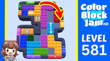 Color Block Jam Level 581 Solution Walkthrough