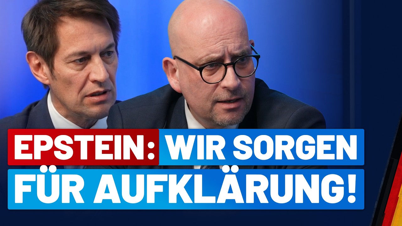 Interview mit Götz Frömming und Sascha Lensing zum Fall Epstein! - AfD-Fraktion im Bundestag