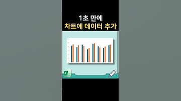 1초 만에 엑셀 차트에 데이터 추가하기