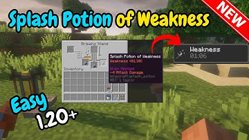 How to make a splash potion of weakness in Minecraft (2025)