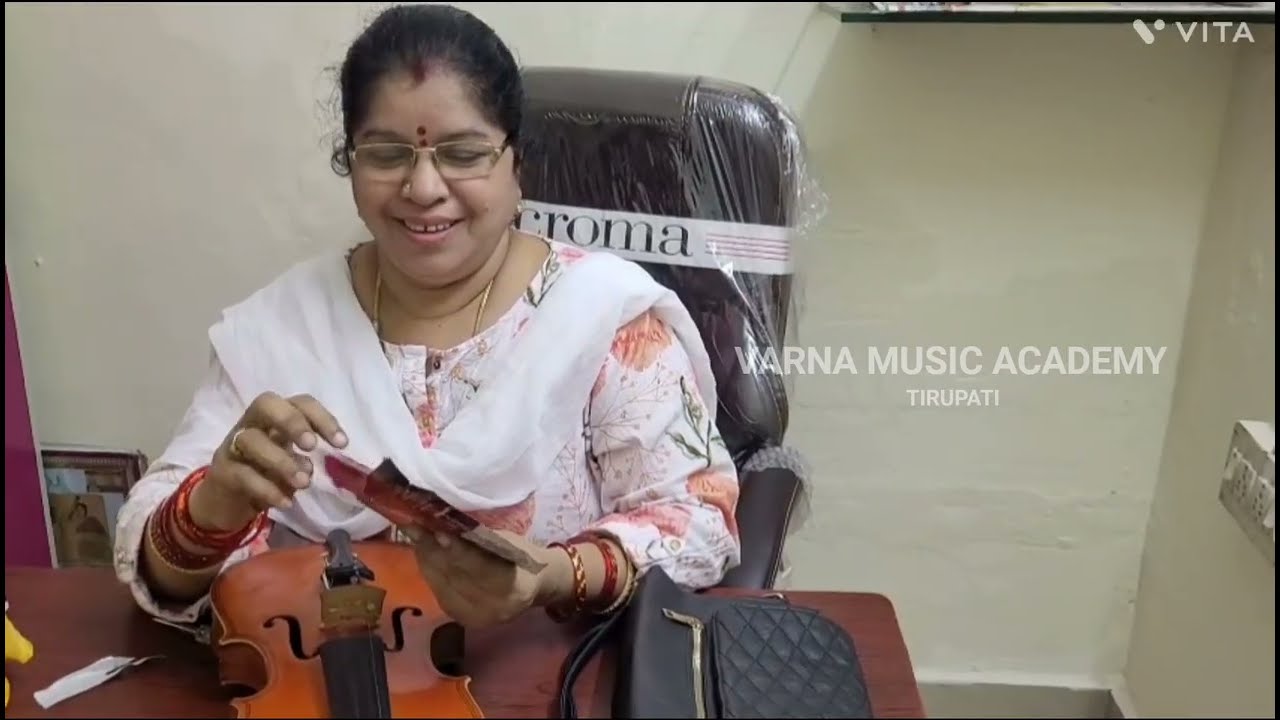 How to set Violin Strings | Explanatio | Dr.A.Vijayalakshmi | 