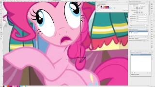 Vectoring Timelapse: Pinkie Pie petrified Vectoring Timelapse: Pinkie Pie petrified
