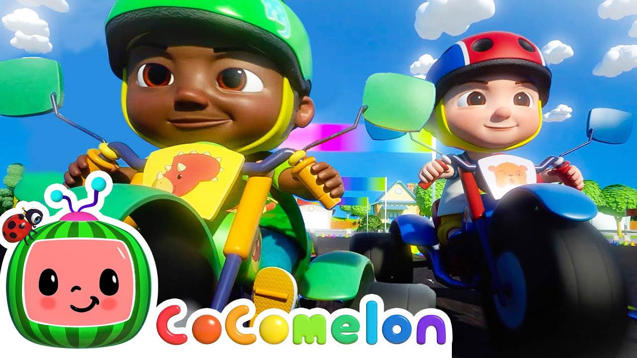 Bike Race Song  CoComelon Nursery Rhymes  Kids Songs