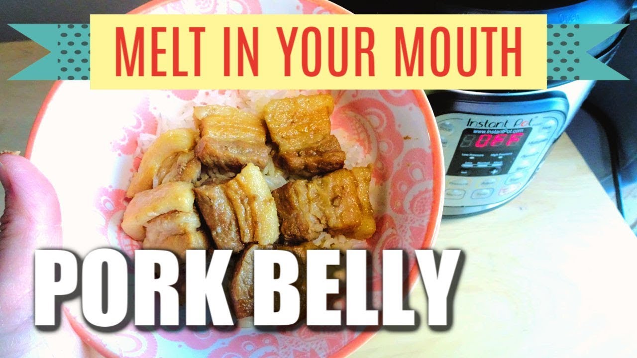 Instant Pot Braised Pork Belly - 20 min! Easy!