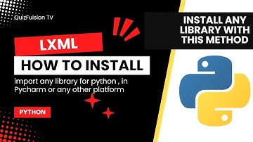 How to install lxml in Pycharm correctly & import it | Python Packages