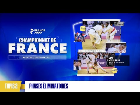 Tapis 2 Phases Éliminatoires : Championnat de France toutes catégories.