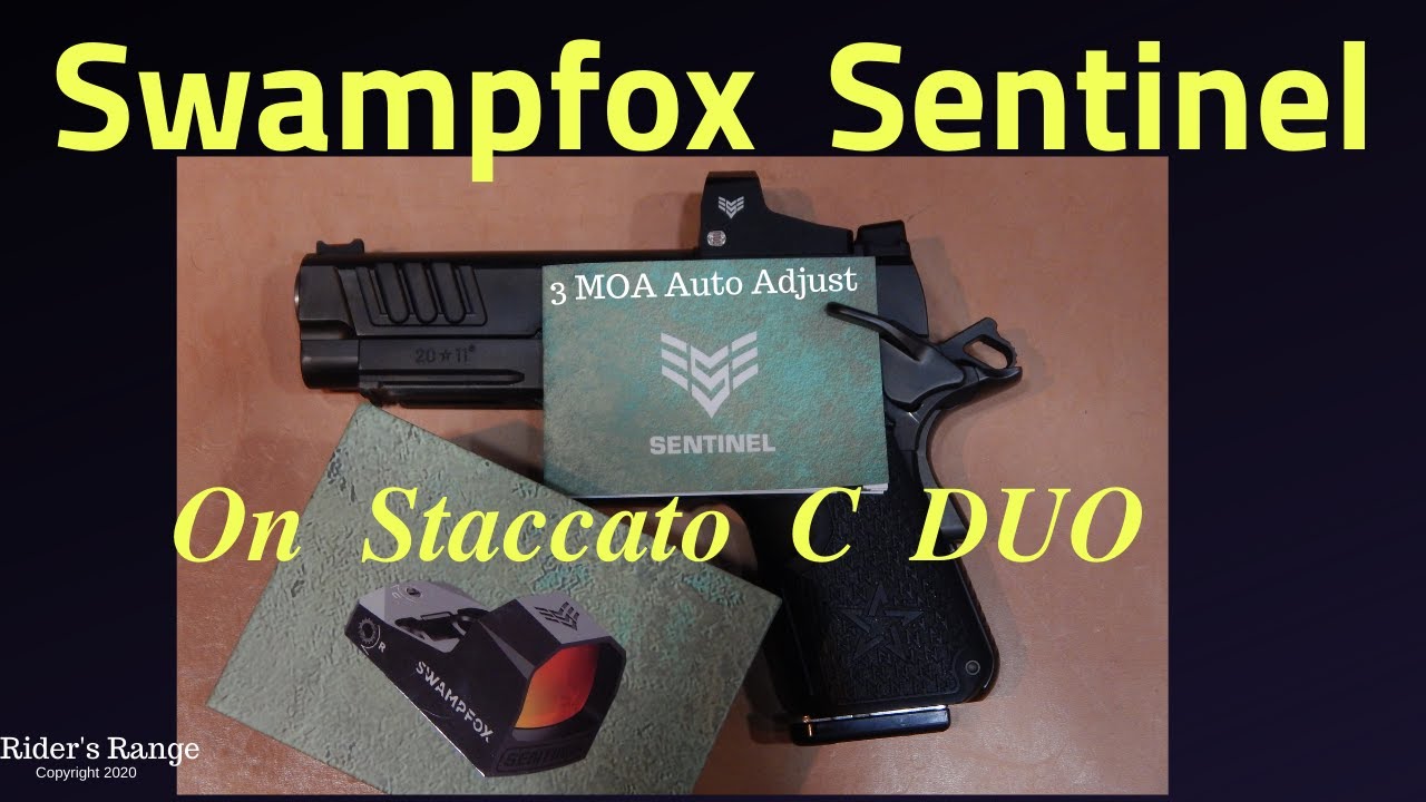 Swampfox Sentinel 3 MOA Auto-Brightness on Staccato C DUO