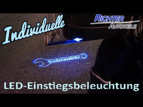 Casloyal 2er Pack Autot/ür Logo Projektion Licht T/ürbeleuchtung Willkommen Licht