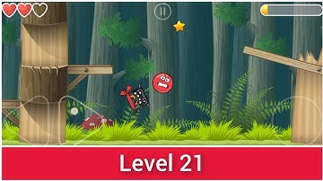 Red Ball 4 | Level 21 | Deep Forest | Walkthrough