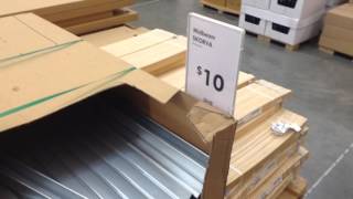 Showing the Ikea Skorva midbeam for their beds. This is a replaceable item which is readily available at the Ikea stores.