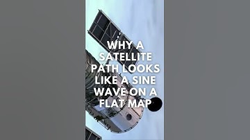 Why a Satellite Path Looks like a Sine Wave on a Map #shorts
