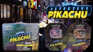 Detective Pikachu Pokemon Cards! Opening Detective Pikachu Collector Chest and Tins! Detective Pikachu Pokemon Cards! Opening Detective Pikachu Collector Chest and Tins!