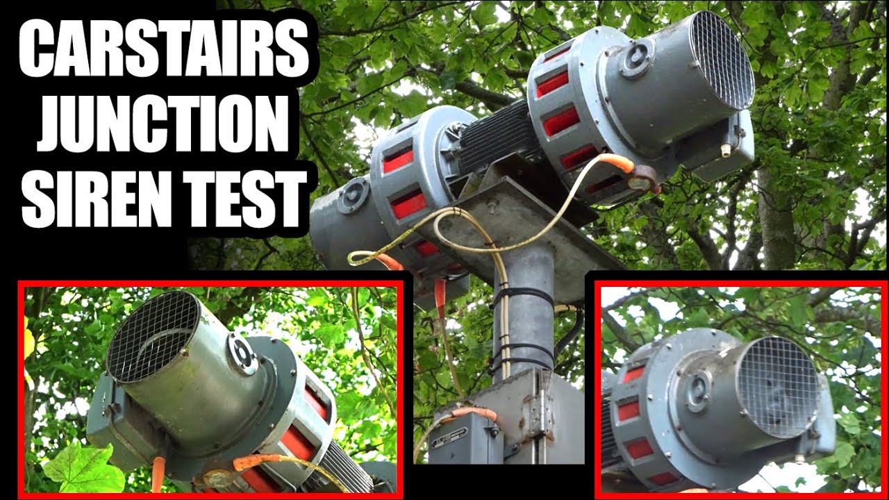 Can you see the cut cable?!  SIREN TEST - Carstairs Junction