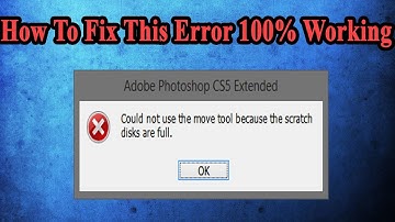 How To Fix Photoshop Scratch Disk Full (100 Working) | Adobe Photoshop (Easily)