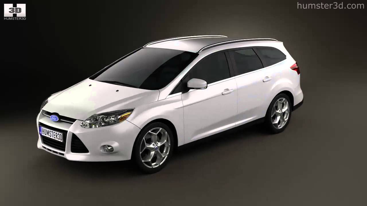 Trots huurling Mantsjoerije Ford Focus Wagon 2012 by 3D model store Humster3D.com - YouTube