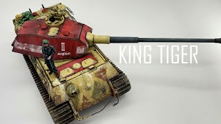 TAKOM 1/35 KING TIGER ［full build］#scalemodel #tankmodel #howtopaint
