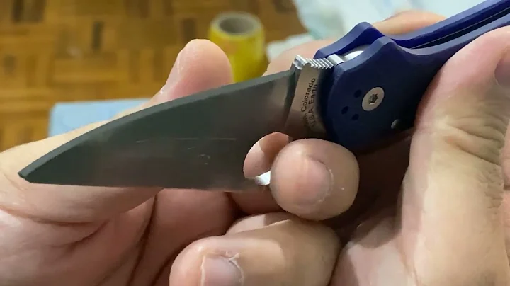 Spyderco Para 3 S110v sharpening with Atoma 600 diamond plate