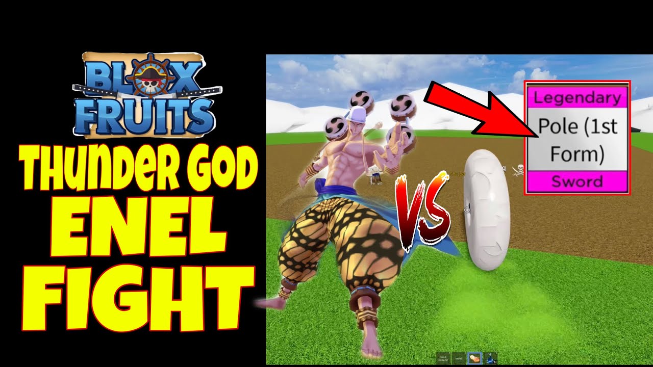 Fighting The Thunder God Enel And Getting Pole Using Dough! BLOX FRUITS