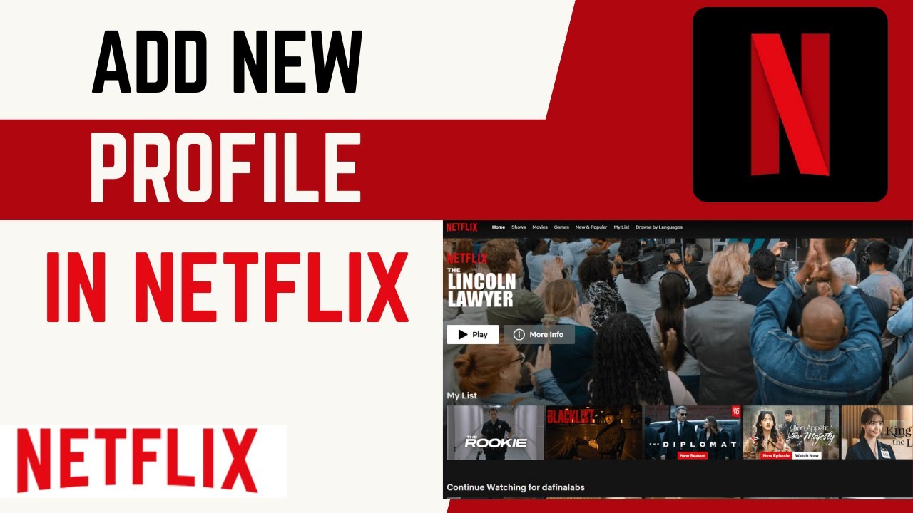 Как добавить новый профиль на Netflix