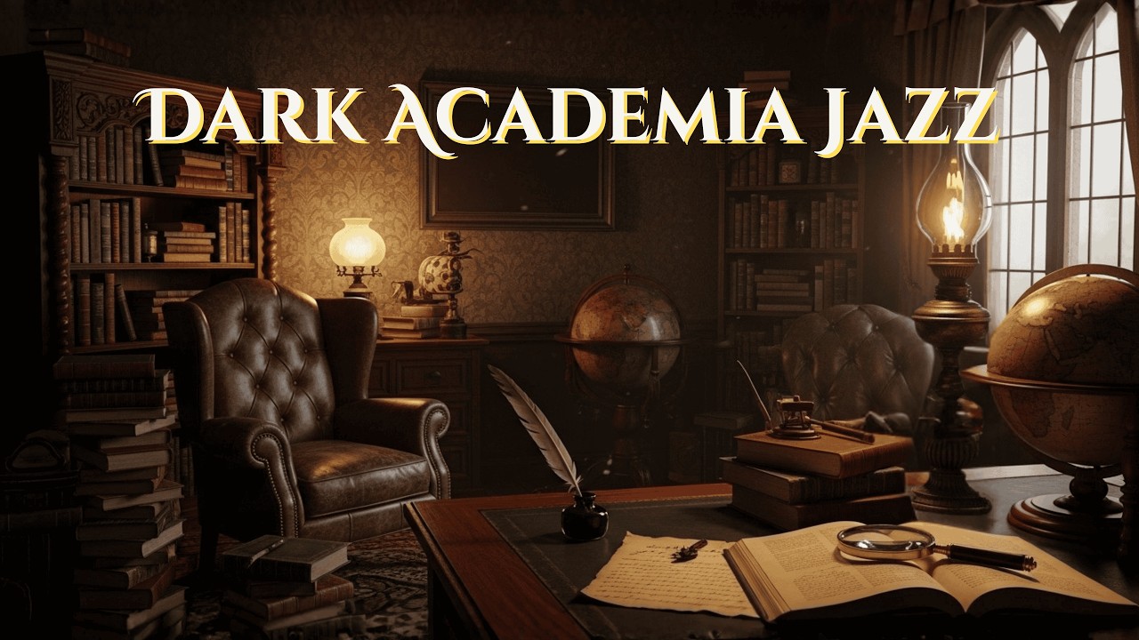 Dark Academia Jazz | Soft Vibes for Productivity