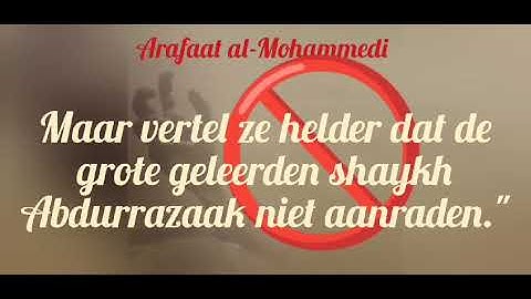 Arafaat al-Mohammedi en zijn valse beweringen over shaykh Abdurrazaak al-Badr hafidahu Allah