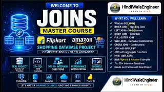 PostgreSQL JOIN Tutorial with Flipkart & Amazon Database | Part 7 | INNER, LEFT, RIGHT & FULL JOIN