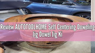Review Autotoolhome Self Centering Doweling Jig Dowel Jig Kit Drill Jig For Straight Holes Wood Join