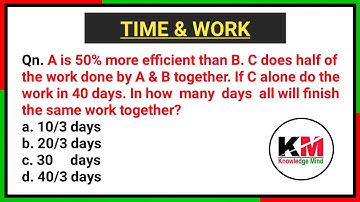 समय और कार्य का खेल  | Time and Work Math Shortcut Tricks | CET, SSC, CGL, CHSL All Exam- Qn19