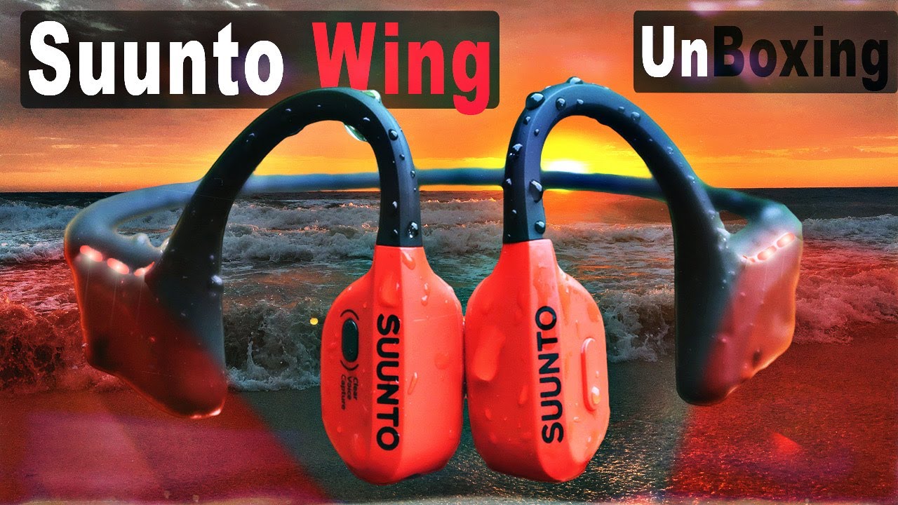  SUUNTO Wing Open-Ear Bone Conduction Headphone, Bluetooth  Wireless Sport Headphone w/Head Movement Control, Built-in HD Mic, IP67  Sweatproof, Safety Lights, 10H Playtime & 20H w/Charging Stand, Red :  Electronics