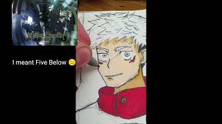 Inking and Coloring Yuji Itidori