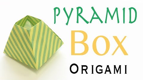 Pyramid Box Pot Origami Paper Tutorial - Origami Kawaii〔#088〕