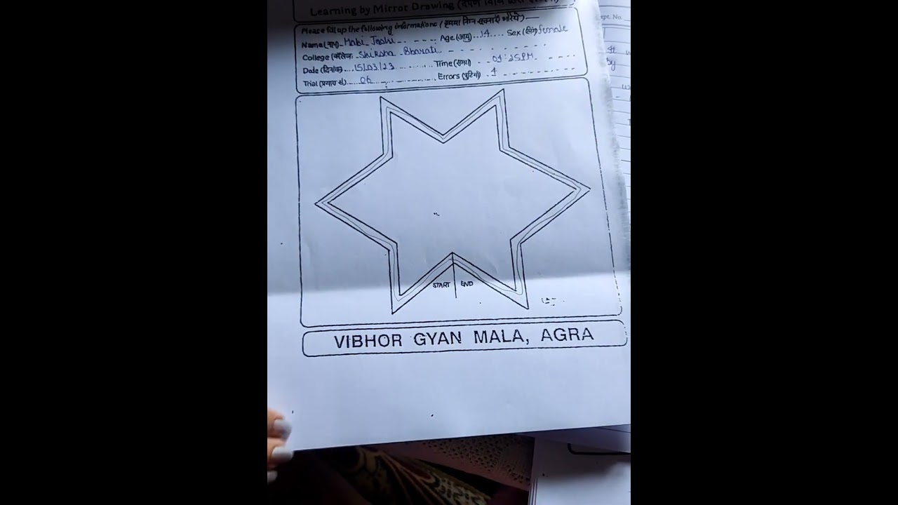 Transfer of learning by mirror drawing,, b. Ed 1st sem