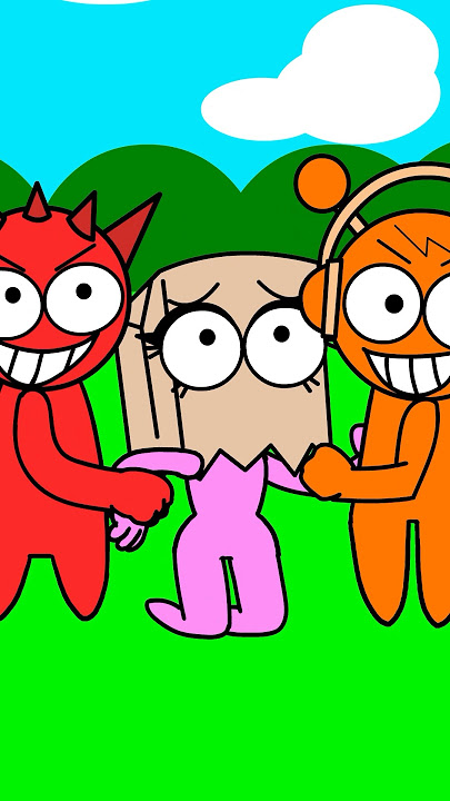 #sprunki #beautiful #pinky #raddy #oren bad #aqua #animation