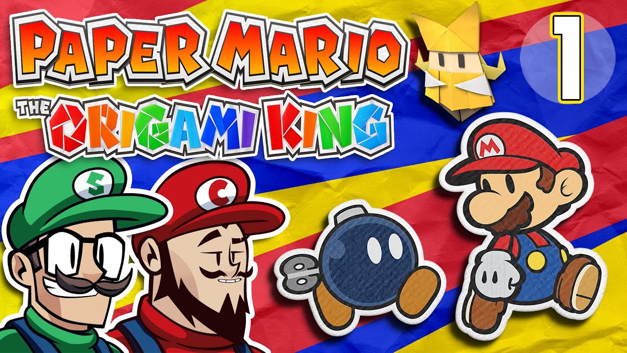 Paper Mario The Origami King Let's Play: Fold It, Flip It, Forget It - PART 1 - TenMoreMinutes