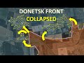 Donetsk front collapsed l russian advance in krasnohorivka l russia storms ocheretyne