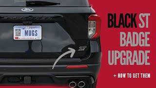 Black ST Badge Upgrade | Ford Explorer ST