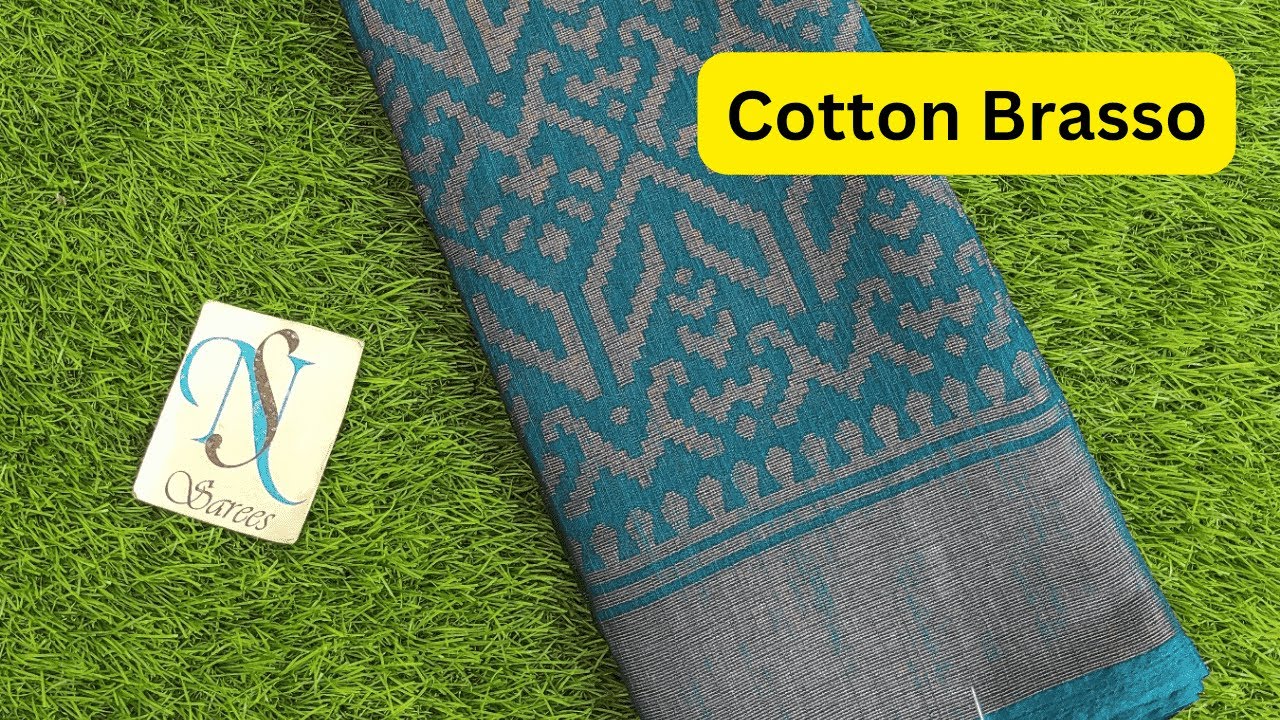 Cotton Brasso Saree Collection  💥 Free Shipping 💥  24  May 2023