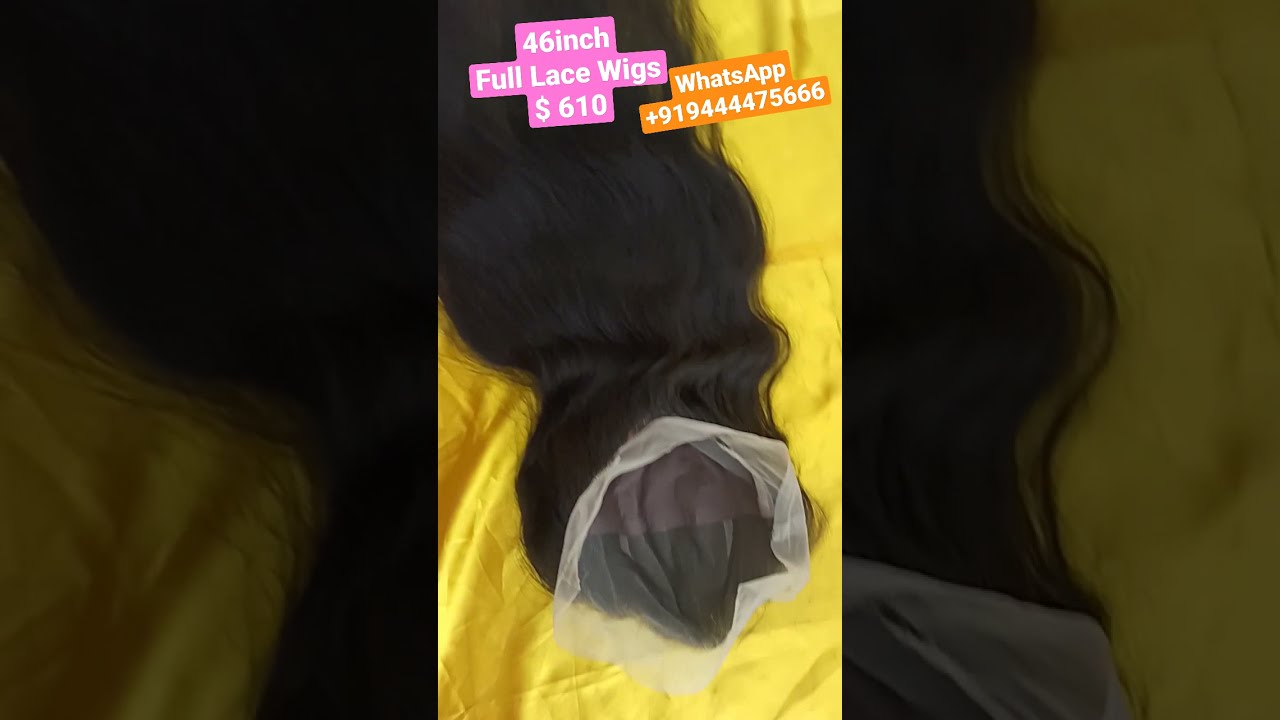 46 Inch Full Lace Wigs Price 610 Natural Virgin Remy Quality Human Hair In Chennai India