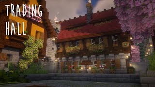 Minecraft | How to Build a Trading Hall  - Minecraft Town Part 17