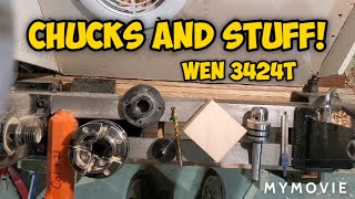Woodturning: WEN 3424T MINI Wood Lathe - Chucks and Stuff
