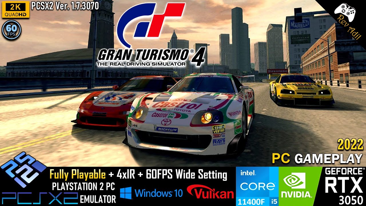 Gran Turismo 4 PC Gameplay, PCSX2, VULKAN, Full Playable, PS2 Emulator, 2k60FPS