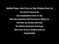 Maddie Poppe - Don't Ever Let Your Children Grow Up Lyrics