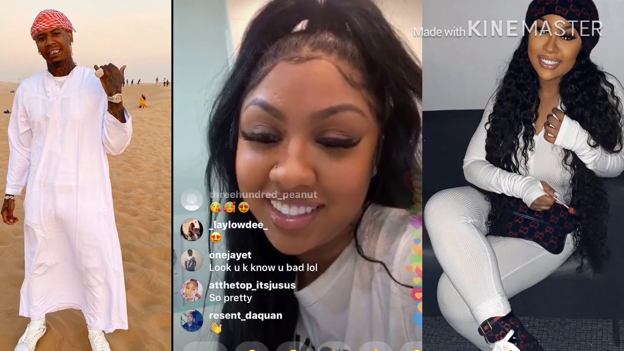 Moneybagg Yo On IG Live With Girlfriend Ari Getting Pedicure YouTube