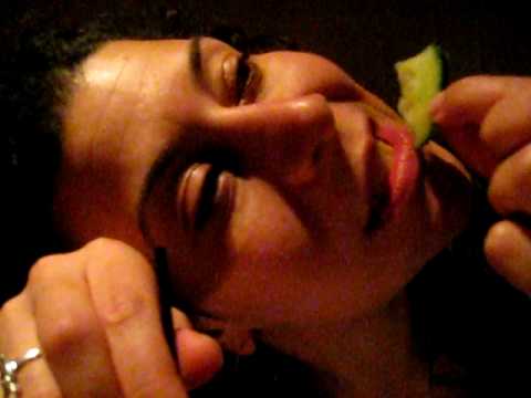Cara Eats a Cucumber