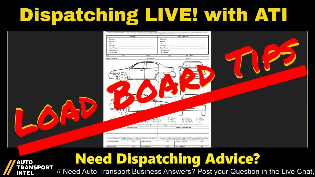 DISPATCHING LIVE! with ATI: Car Shipping Load Board Dispatch Tips EP 2